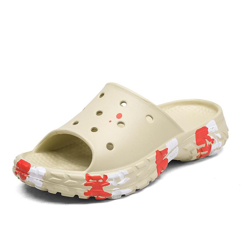 

Однословные тапочки, наступающие на дерьмо, мужские домашние комнатные нескользящие для ванной, дезодорирующие, на внешней платформе, пляжная обувь 44-45