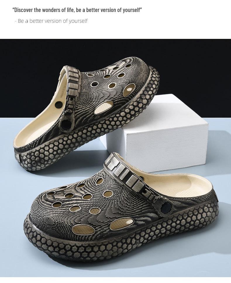 2025 Summer Lightweight EVA Clog Sandals for Men - Non-Slip, Wear-Resistant, Versatile, and Casual with a Thick Sole.