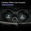 Nouveau 2 Pièces Style de Voiture Porte-gobelet Sous-verre Tapis Antidérapant Pad pour Boisson en Carbone Pour BMW X1 X2 X3 X4 X5 X6 X7 G20 G30 6GT E46 E90 E60