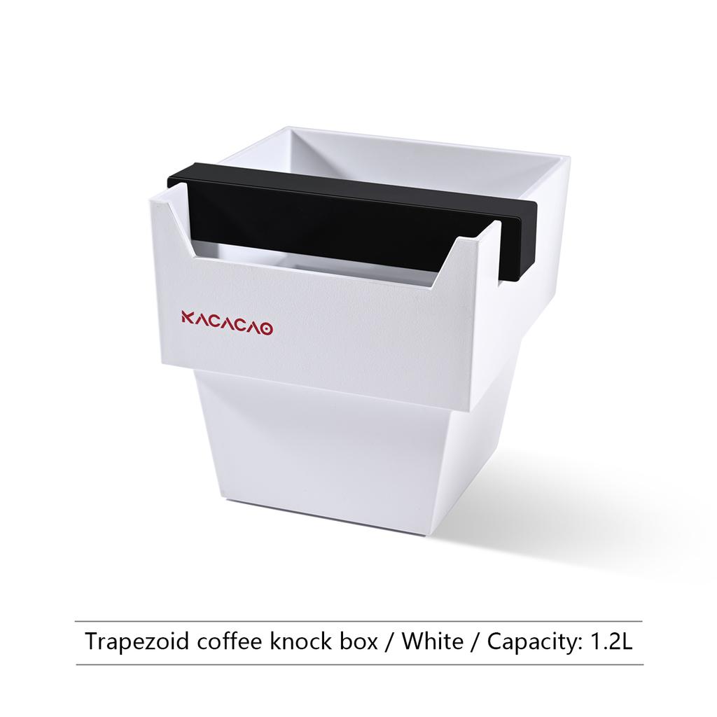 KACACAO Klassisches ABS-Klopfset, Barista-Werkzeug, verbesserte rutschfeste Handhabung, schwarzer Espresso-Kaffeesatz-Organizer