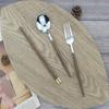 4PCS/Set Wooden Handle Portable Tableware Set with Box Fork Spoon and Chopsticks Set  Travel