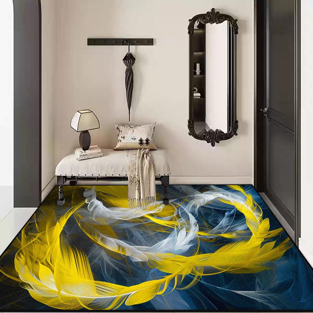 Modern Abstract Style Non-slip Decoration Home Live Room Rug 3D Soft Coffee Tables Mat Big Size Easy Cleaning Bedroom Carpet