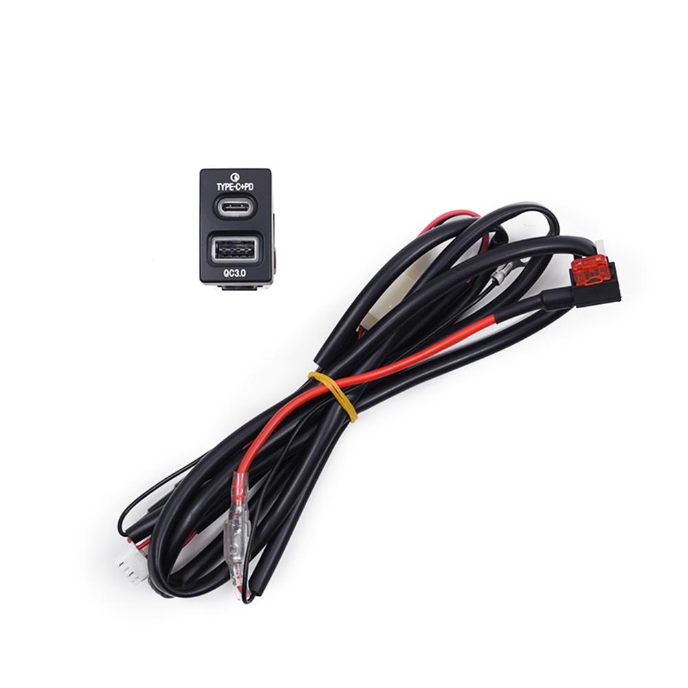 18W Car Charger Type-C+QC3.0 Fast Charging For  Honda Accord Civic City Fit CR-V