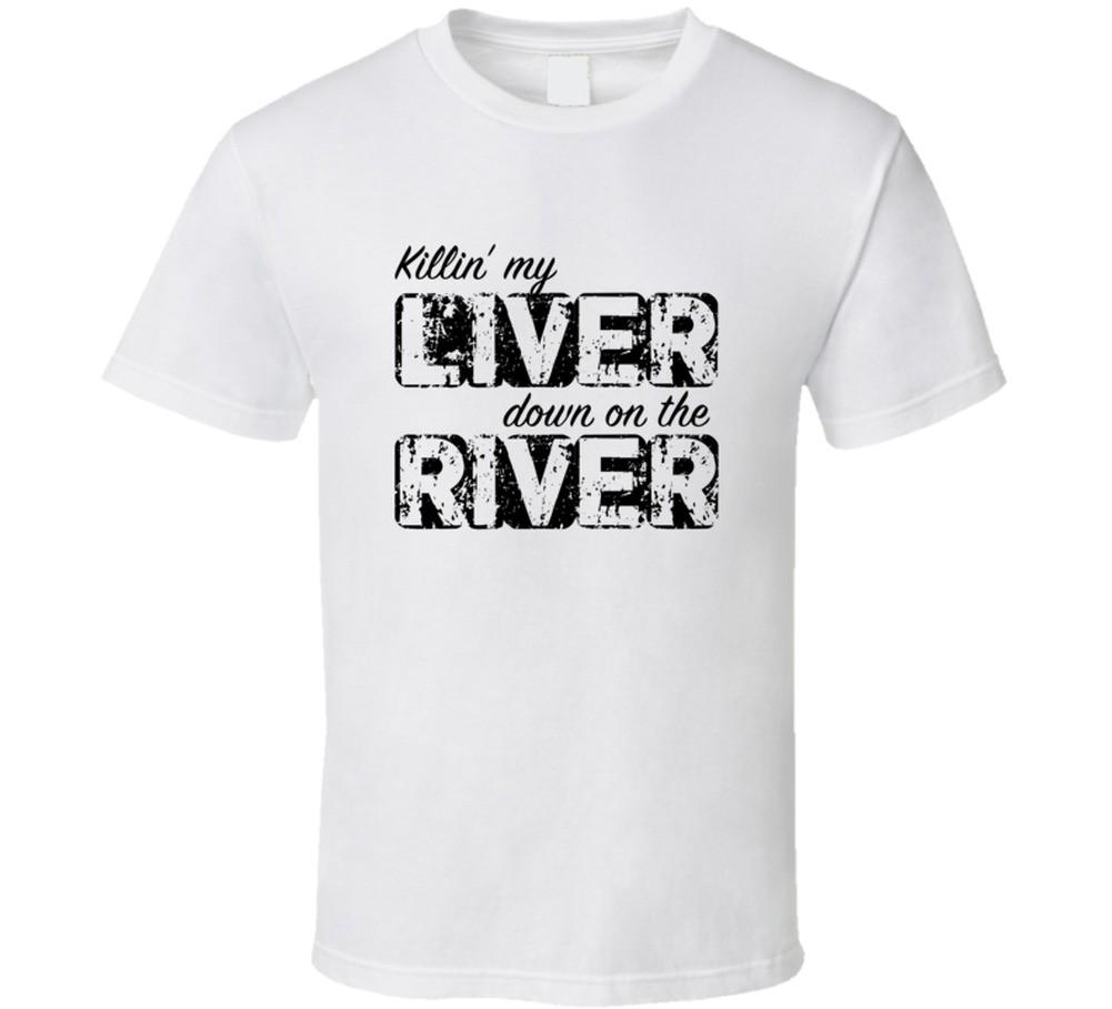 Killin My Liver Black Font Tshirt