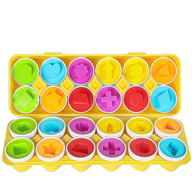 

Набір пазлів «Яйця-пари», 12 штук, навчальна іграшка для сортування чисел і кольорів, гра для розвитку дрібної моторики, подарунок, зручний для подорожей