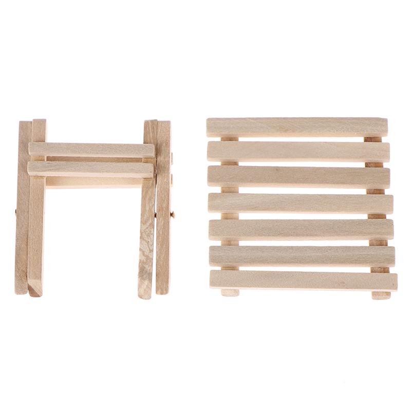 1:12 Dollhouse Miniature Furniture Beach Folding Table For Kids Toys