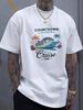 Men's Short Sleeve T-Shirt - Cruise Time Graphic Print with Countdown Is Over De