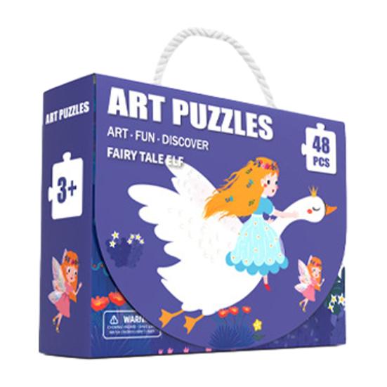 24/48/60Pcs/Set Cartoon Jigsaw Puzzle Toy Animal Vehicle Dinosaur Preschool Leaning Puzzle Game Toddlers Boys