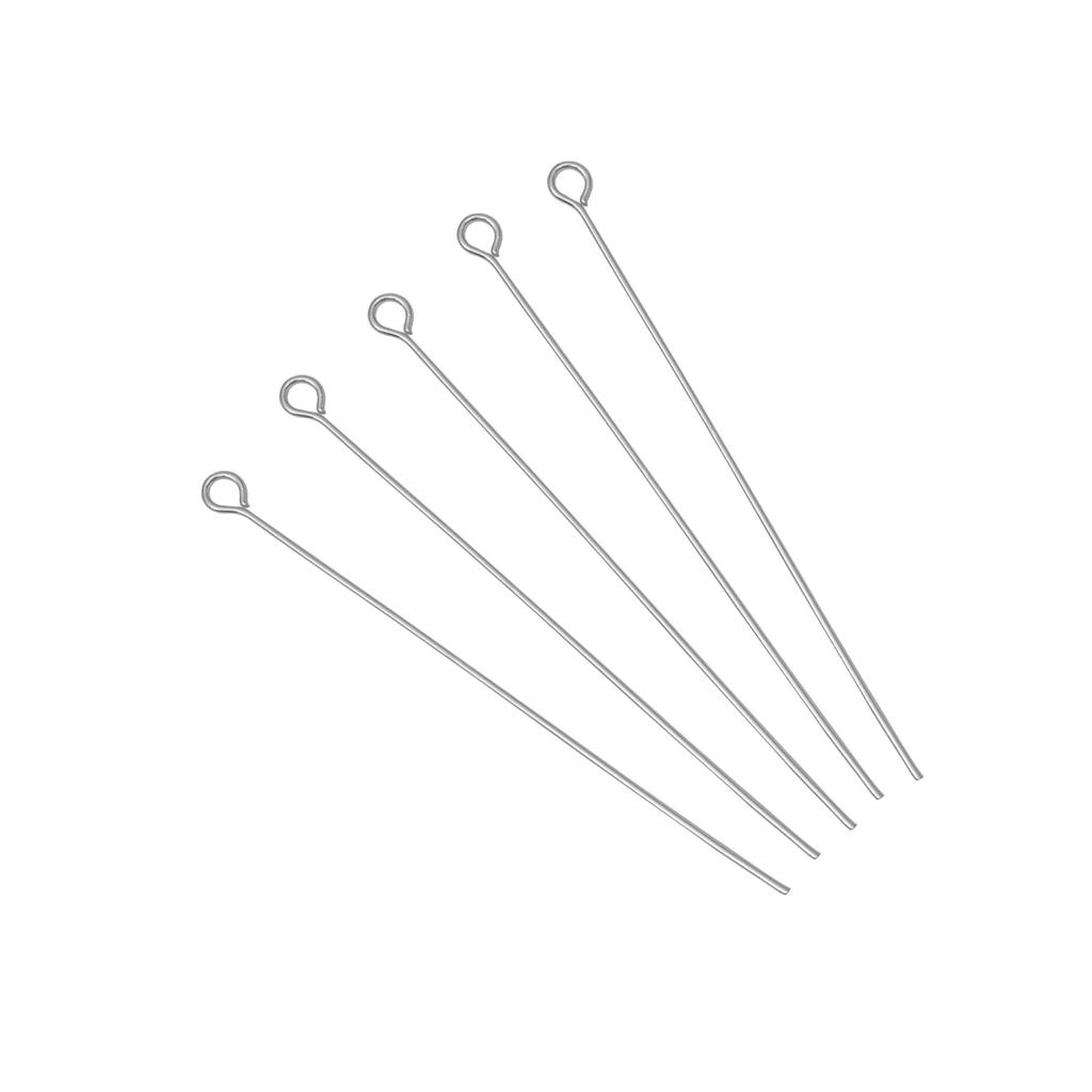 50/100Pcs Stainless Steel 9-Shape Needle Charm Accessories For DIY Necklace Bracelet Jewelry Making