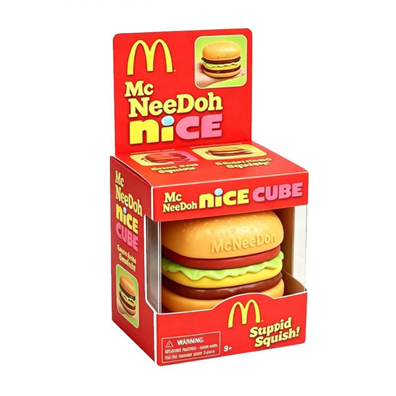 Schylling NeeDoh Giocattolo Antistress Completo Super, Ghiacciolo/Medusa/Cubetto di Ghiaccio/Palla di Pelucchi Giocattoli Morbidi a Rimbalzo Lento per Bambini e Adulti