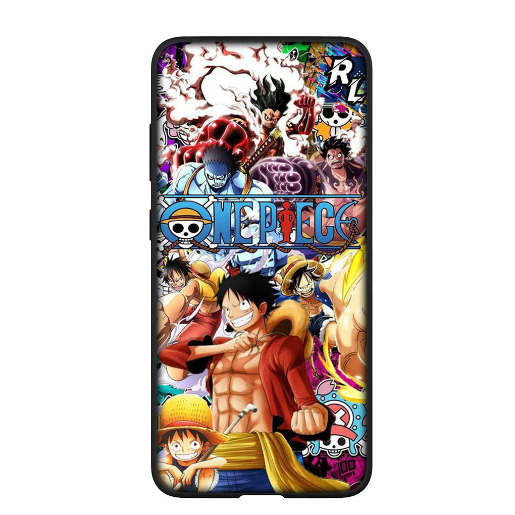 Case for Samsung Galaxy S25 S24 S23 iPhone 16 15 Xiaomi Redmi Note 14 13 12 16E 8 X 11 Pro Max XR OPPO Moto Huawei Comics Luffy Gear 5 One Piece Cover