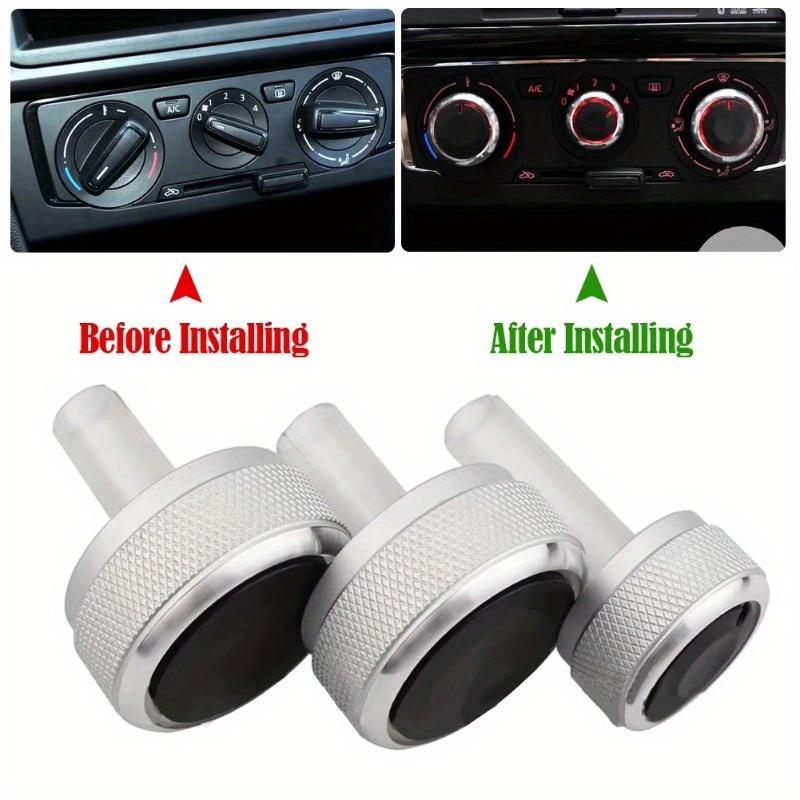 3pcs Car Air Conditioning Knob AC Switch Knob Heat Control Button for Volkswagen VW Golf4 GOLF 4 MK4 Passat B5 Bora Accessories