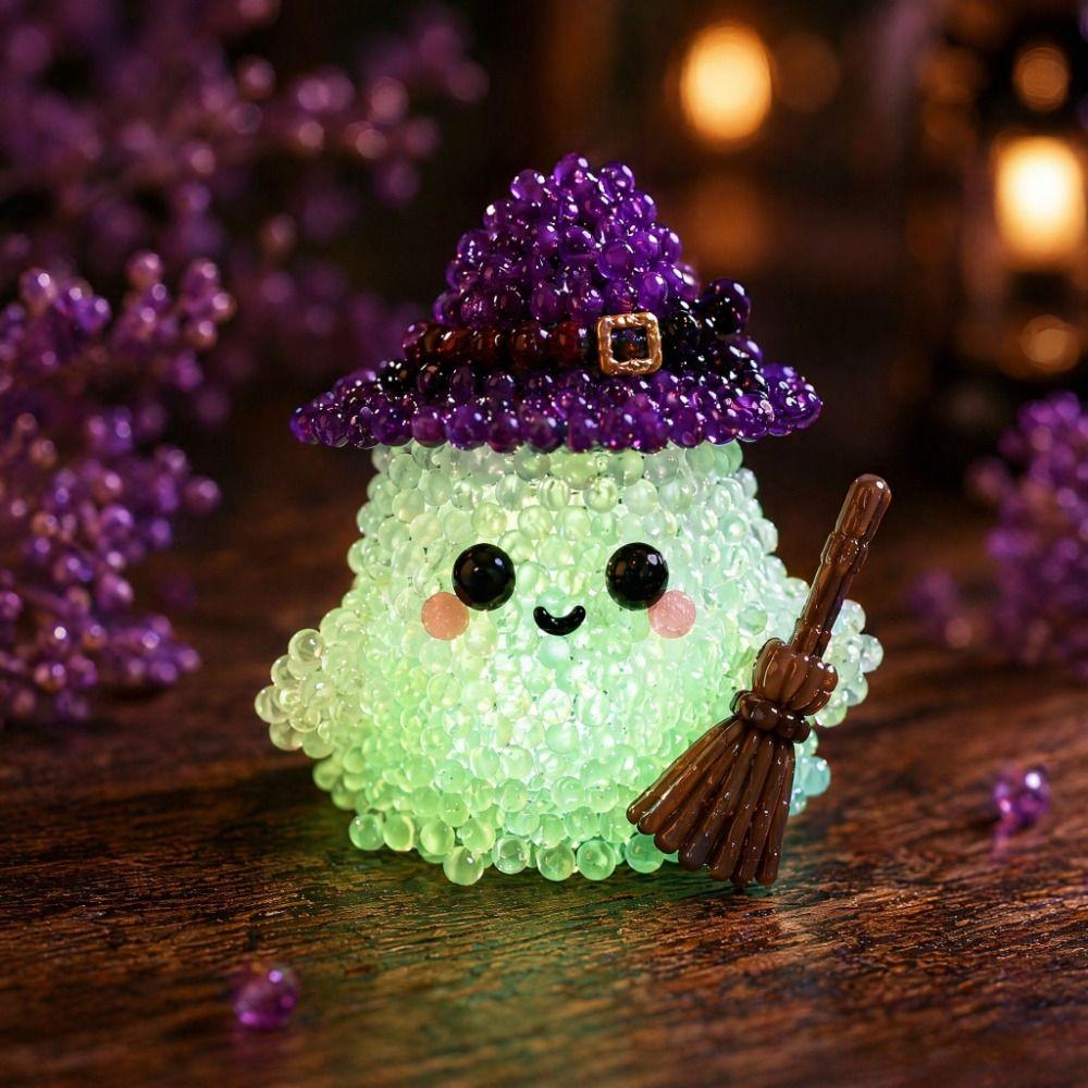 Bunte Leuchtende Fantasy-Geister DIY Perlen-Set Kleine 3D Perlen Haustier Schlüsselanhänger Bastelset Kinder