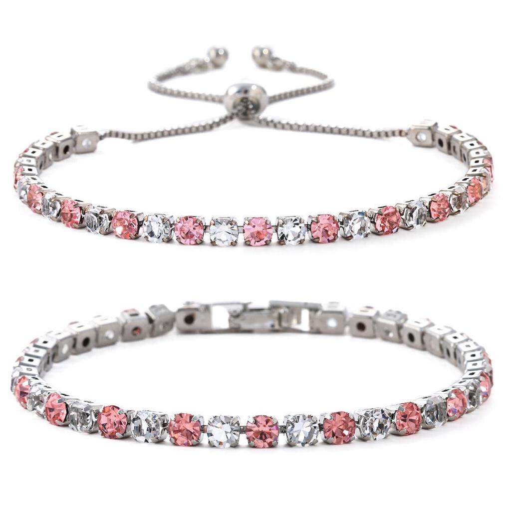 Women's High-End Zircon Crystal Bracelet - Elegant Fashion Accessory