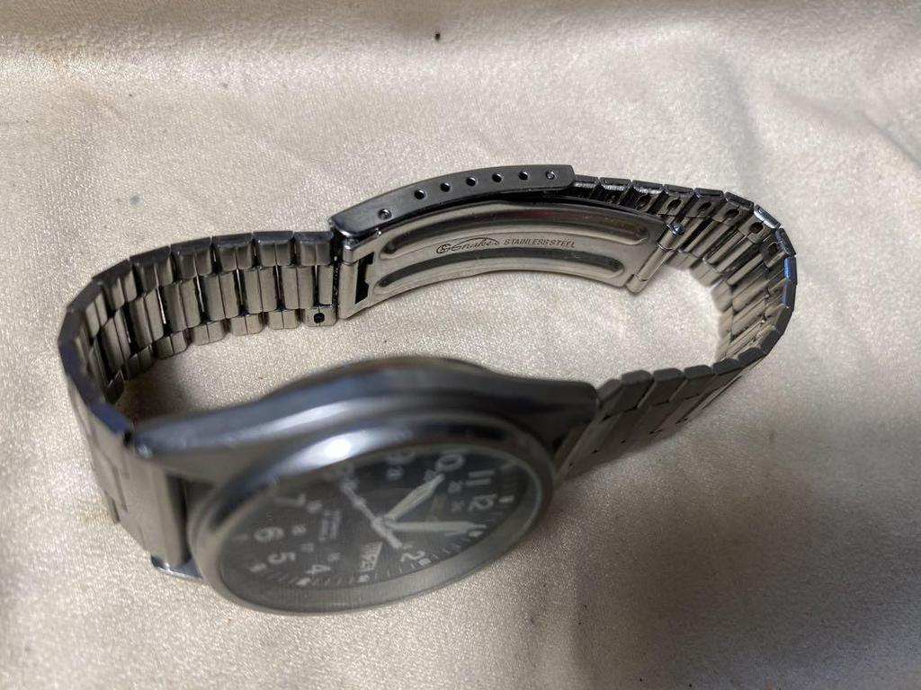 [USED] SEIKO fully automatic watch, date display, fully functional, 35mm x 17cm, valuable item details