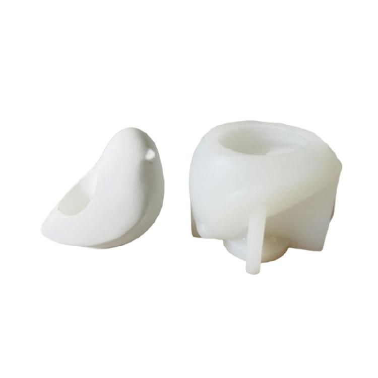 

Easy Release Silicone Mold for Crafting Candle Holder Bird Shaped Gypsum Candlestick Base Mold Jewelry Making Tool S