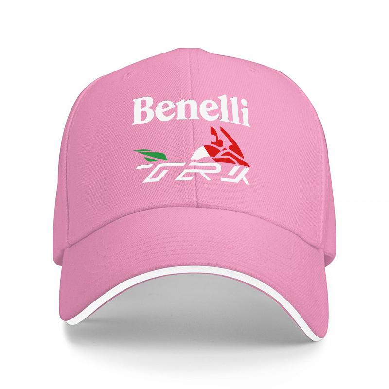 Benelli TRK Logo Vyšívaná Baseballová Čepice Černá Klasický Střih Nastavitelná Čepice pro Motocyklové Nadšence a Dobrodružné Jezdce