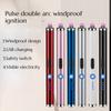 NEW Creative USB Pulse Double Arc Igniter Kitchen Long Pole Igniter Outdoor Windproof Pulse Lighter Cigarette Accessorie Gift
