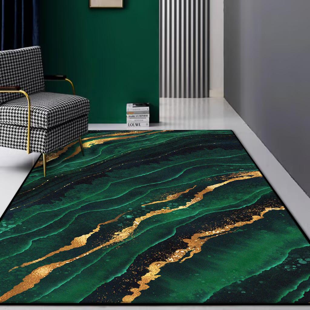 

Легкая Роскошь Минимализм Большой Ковер для Гостиной Однотонный Домашнее Украшение Коврик для Спальни 200x300 Зеленый Мягкий Нескользящий Коврик для Пола 60*90cm