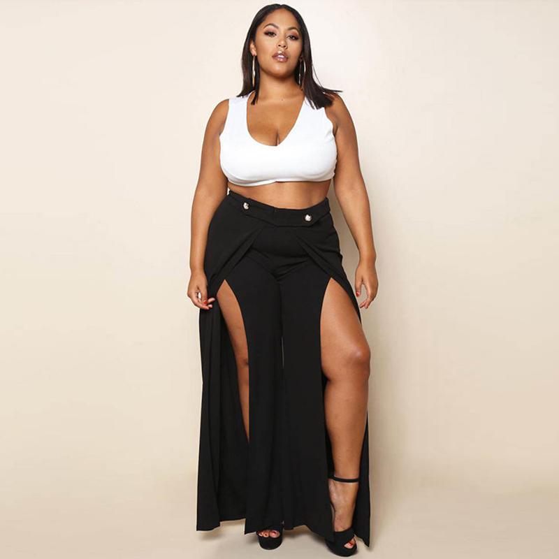Women Casual Palazzo High Waist Wide 