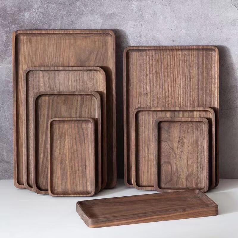 Japanese Style Black Walnut Serving Tray