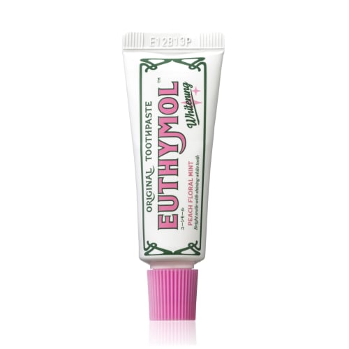 [Official Japanese Product] EUTHYMOL White Pink Toothpaste 106g + 20g Peach Floral Mint Scent