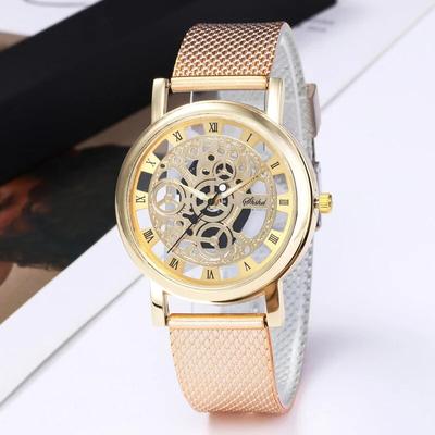 Fashion Watch Women  Stainless Steel Quartz Military Sport Plastic Band Dial Wristwatch Elegant Round
