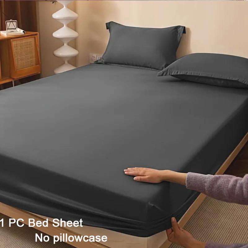 1ks Ultra měkké prostěradlo s gumou - Lehký prodyšný polyester, Snadná údržba a padnoucí chránič matrace, Pohodlné ložní prádlo pro všechna roční období Měkké prostěradlo