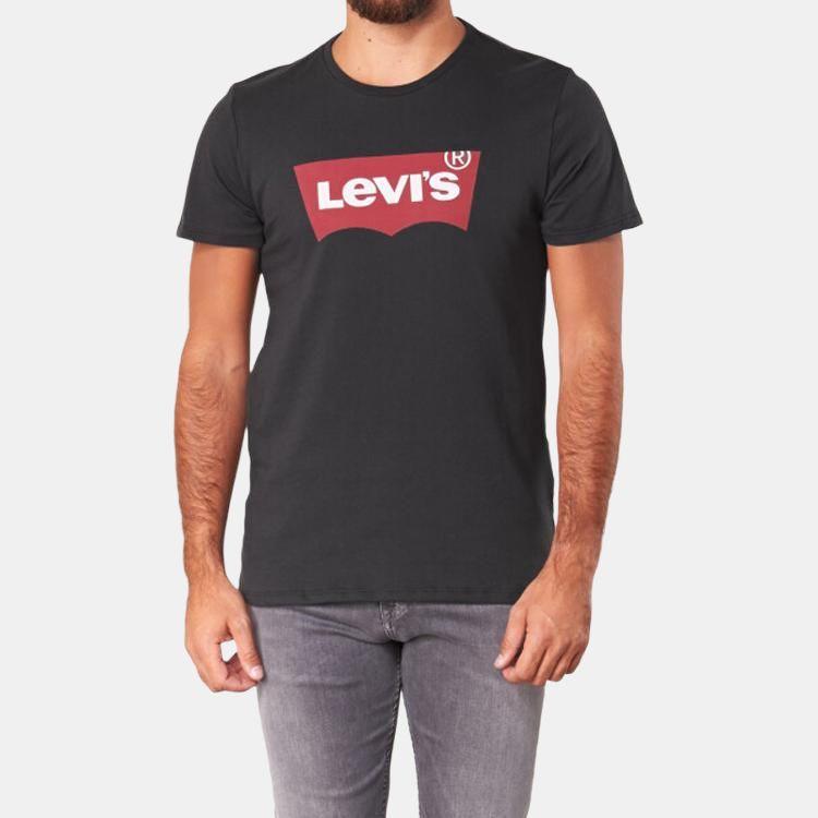 Levis Classic Logo Printed Short Sleeve T-Shirt Men Tops Black 17783-0137