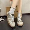 Large size autumn new low-top retro student silver board shoes casual versatile sports