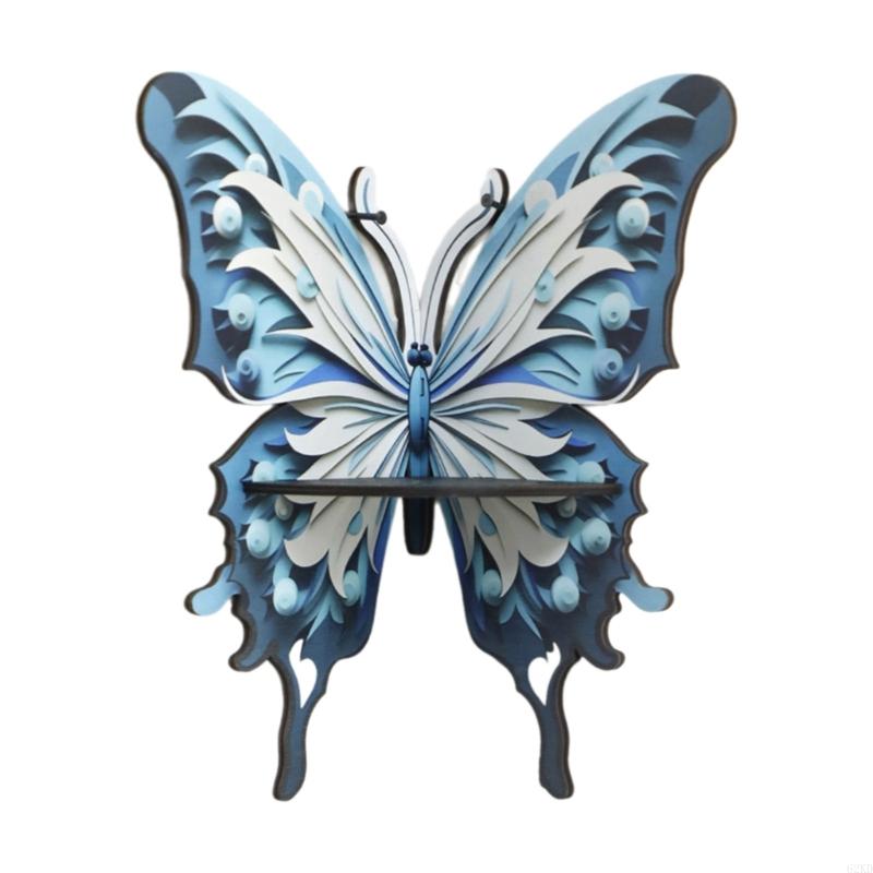 62KD Artistic Butterfly Crystal Shelf for Collectibles and Jewelry Display