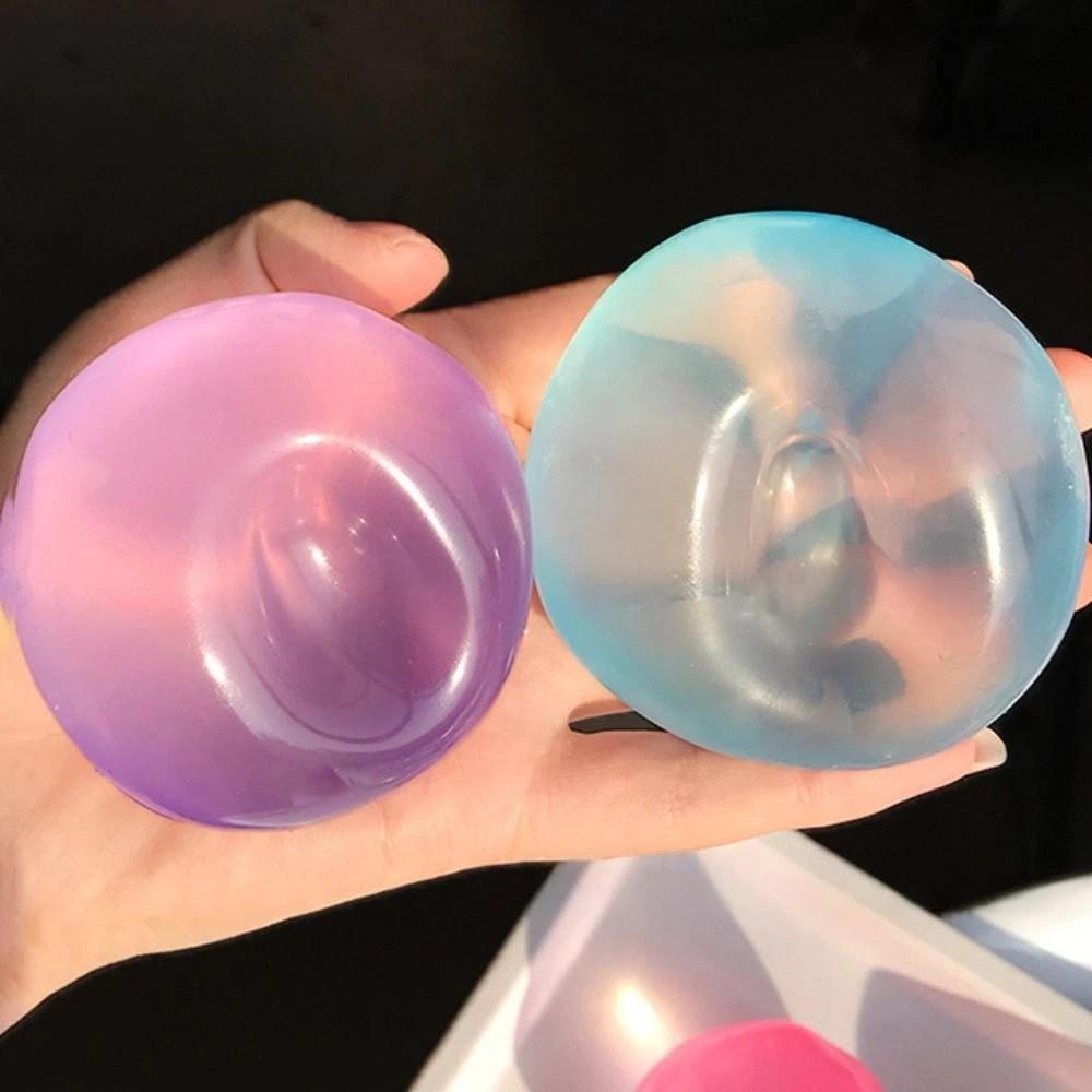 Stress Relief Coconut Oil Stress Ball Shapeable Decompression Pinch Toy  For Kids Adults