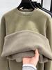 Men's Lambswool Velvet Thick Round Neck Winter Sweater - Super Warm Hoodie