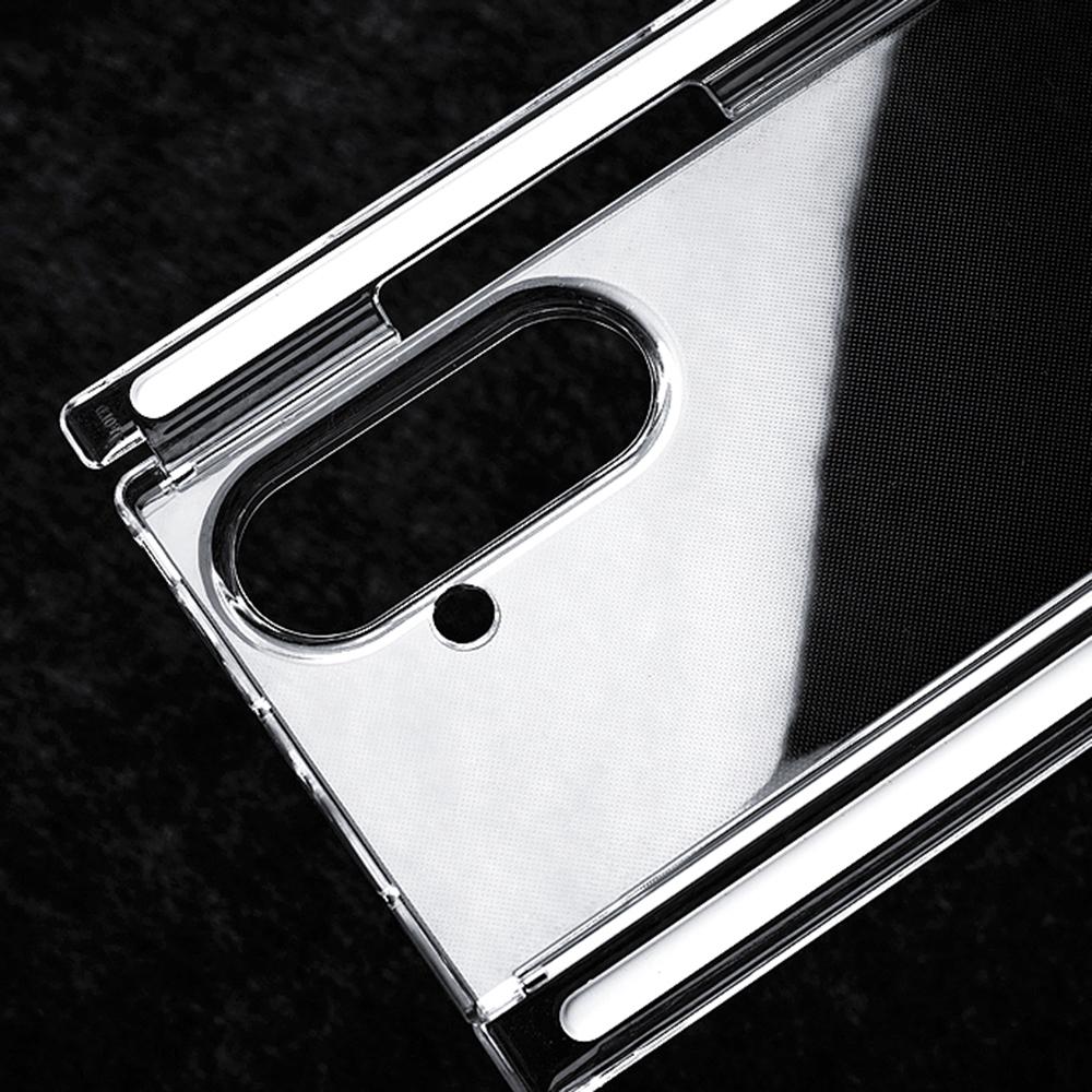 For Samsung Galaxy Z TriFold 5G Clear Case Hard PC Double Axis Anti-Scratch Phone Cover