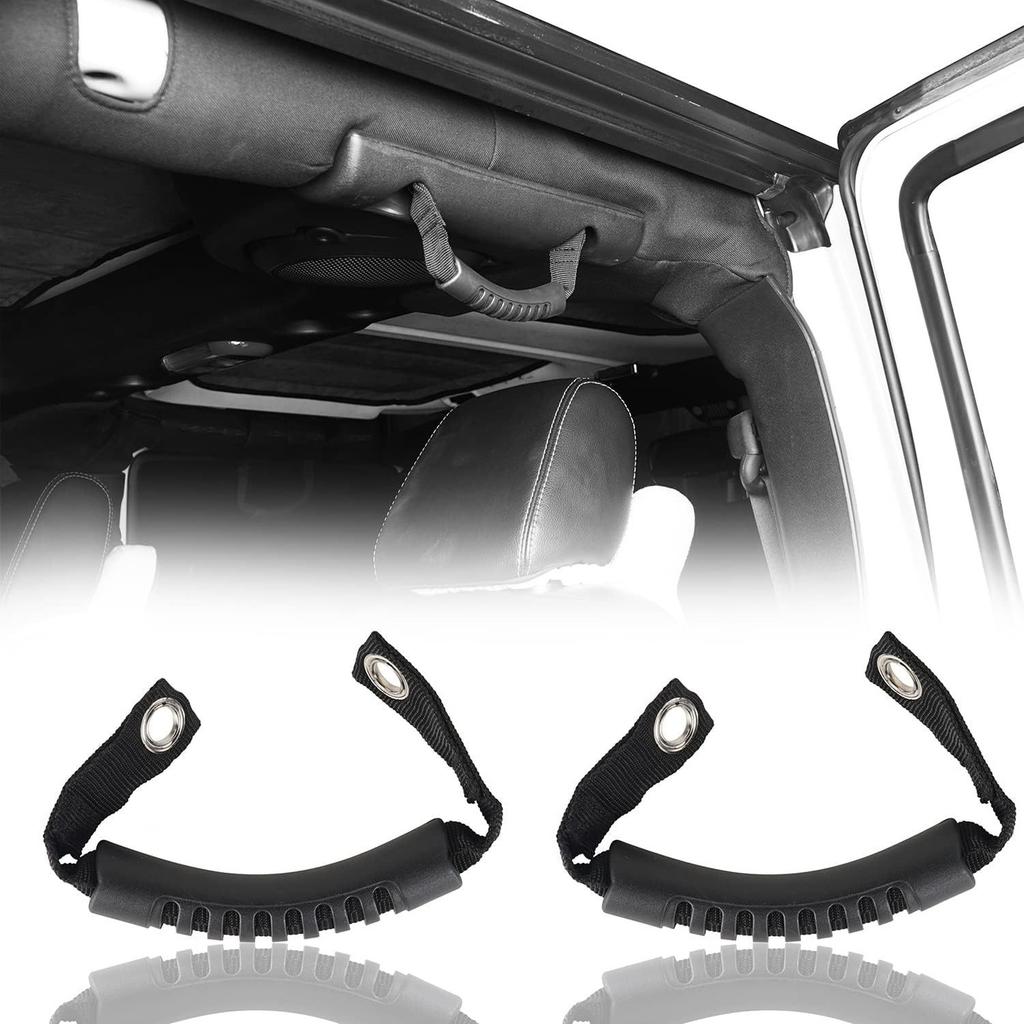 For   TJ JK 1997-2019 Car Roll Bar Mount Side  Handles Kit For   JL 2018 Accessories