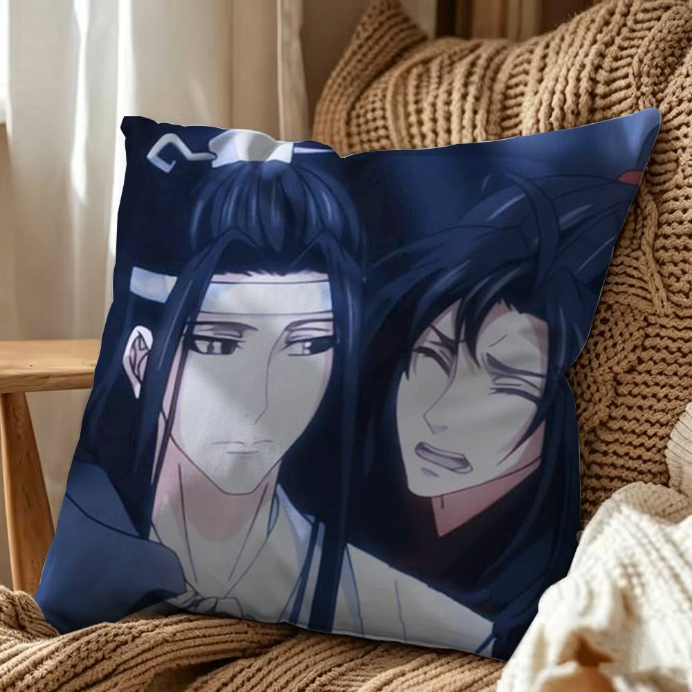 Mo D-Dao Z-Zu Shi Square Pillow Case Multi Sizes For Car Home Bedroom Decor Custom Valentine Gifts