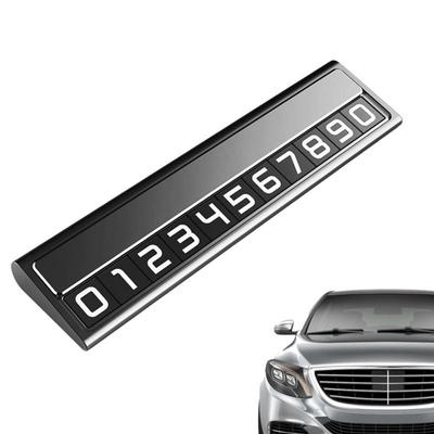 Phone Number Plate For Parking Card Temporary Parking Stop Sign Number Card Plate Dashboard Auto Temporary Stop Sign Temporary