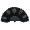 Handheld Folding Hand Fan Soft Thick Feathers Feather Dance Fan Peacock Feather Fan  Party