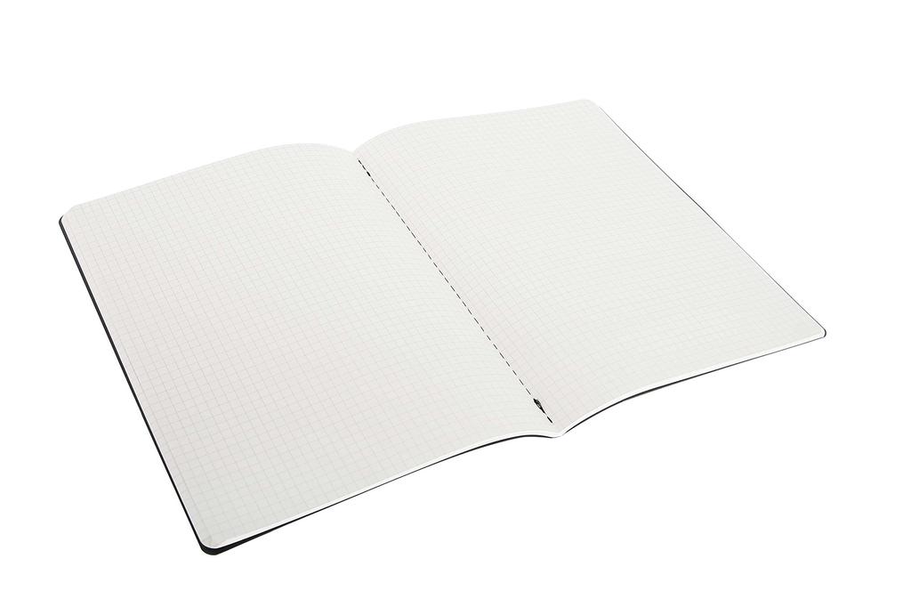 Moleskine Notebook Cahier Journal Squared QP322 XL black
