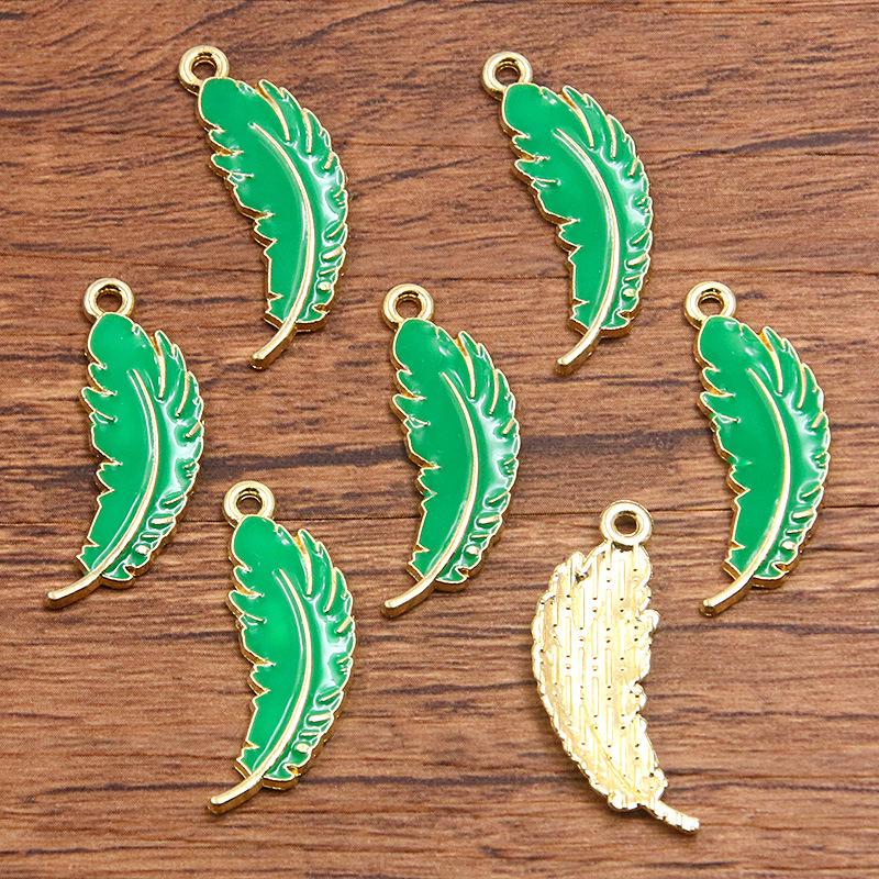10Pcs Enamel Drip Pendant Carnival Pendant Jewelry Accessories 10pcs