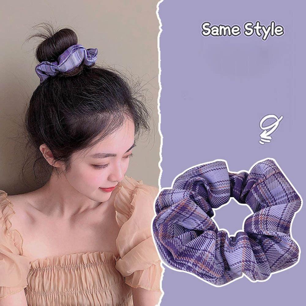 Cotton Floral Scrunchies Rubber Hair Accessories Fashion Elastic Hair Rubber Band