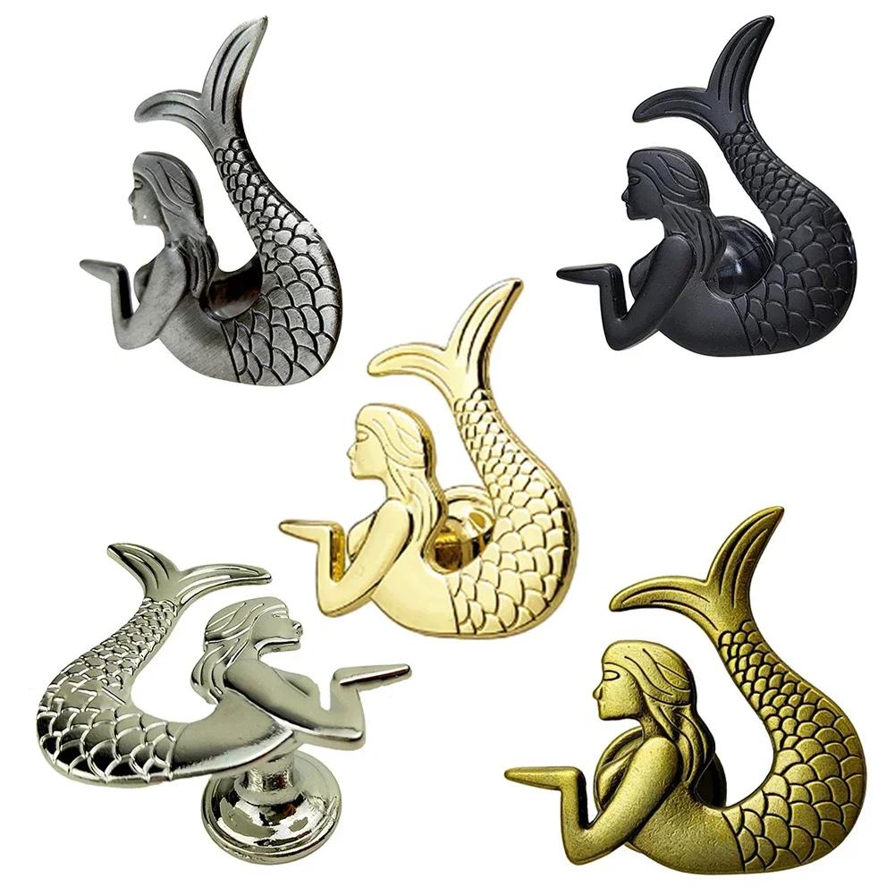 Retro Möbelgriff Schubladenknopf Schranktürgriff Möbelbeschläge Meerjungfrau-förmig Schrank Kleiderschrank Antike Zuggriffe