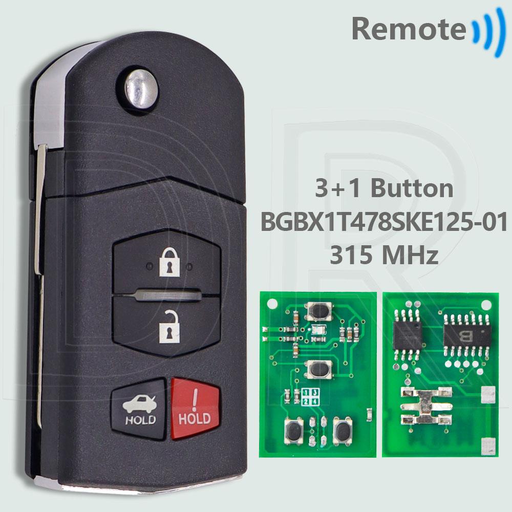 DR KPU41788 SKE126-01 BGBX1T478SKE125-01 4D63Chip 313.8/315/433MHz Car Remote Key For Mazda 2 3 5 6 8 M2 M3 M5 MX-5 M6 CX-7 CX-9