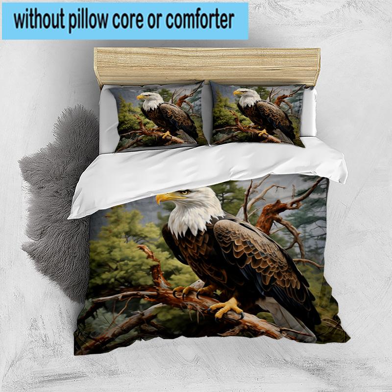 American Freedom Spirit 3pcs Bedding,Including 1pc Duvet Cover And 2pcs Pillowcases Perfect for Christmas,Ideal for Bedroom, Dormitory