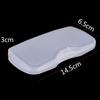 PVC Plastic Portable White Polarized Sunglasses Clip Hard Box Eyewear Accessories Glasses Case
