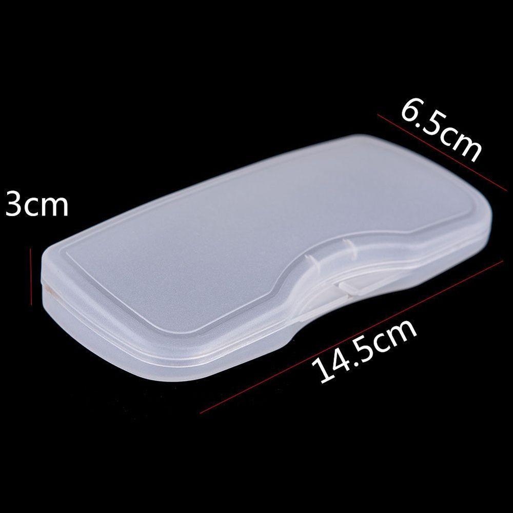 PVC Plastic Portable White Polarized Sunglasses Clip Hard Box Eyewear Accessories Glasses Case