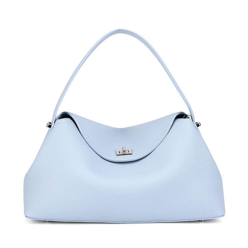 Single-shoulder Crossbody Bag, Genuine Leather Handbag, Simple and Fashionable, Versatile Accessory.