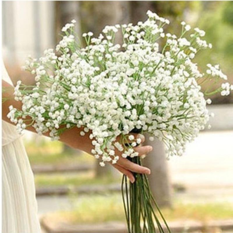 DIY Artificial Flower Branch Baby's Breath Flower Gypsophila Fake Silicone Plant for Wedding Home Hotel Party Decorations