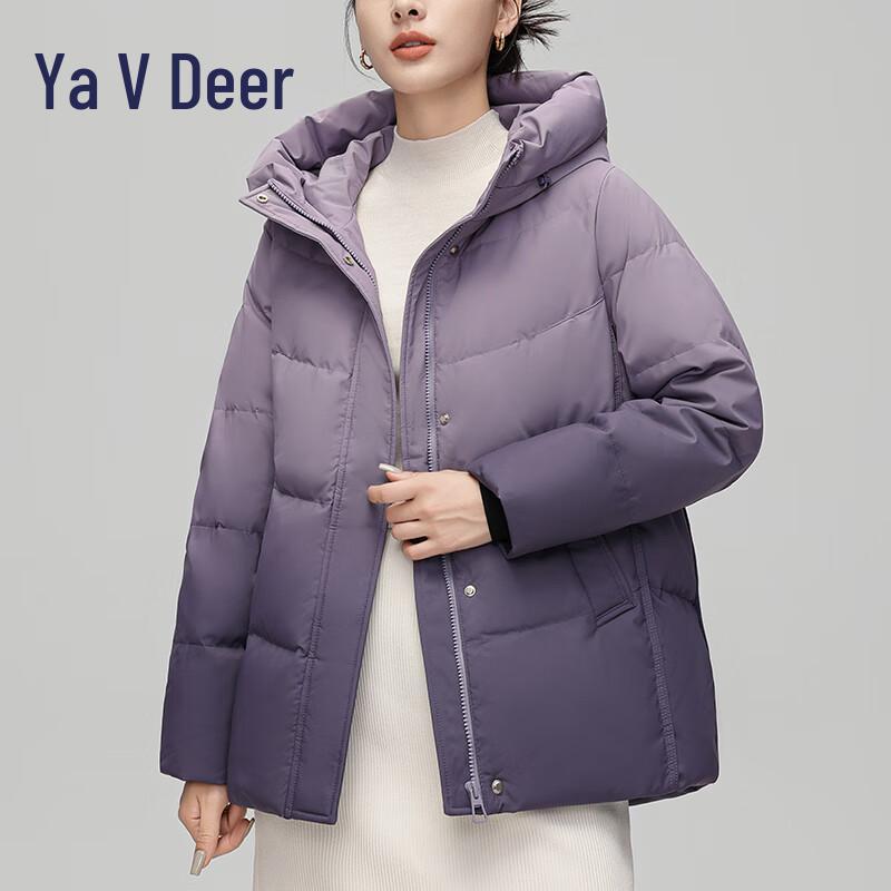 Ya Lu RS Women's Loose Hooded Winter Down Jacket