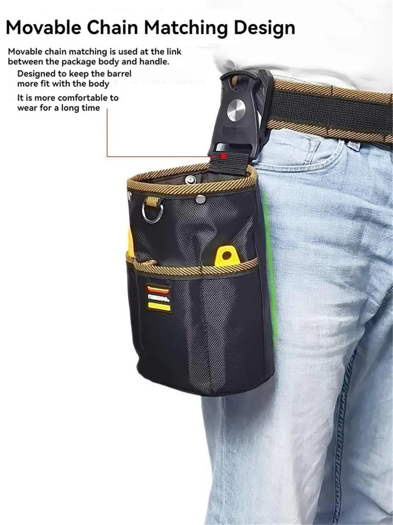 NAKIOO 1680D Rotatable Quick-hanging Nail Tool Bag Tool Pouch for Woodworking Electrician Mechanic Man Gift Tool Organizer New